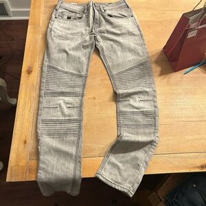 Buffalo David Bitton Light Gray Slim Jeans. Max-x. 30/32